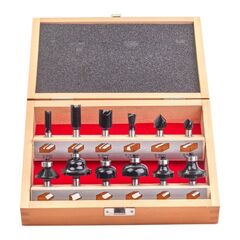  Systemzubehör Oberfräse Milwaukee Fräsersatz für Oberfräse mit 8 mm Schaft, 12-tlg. 12442270