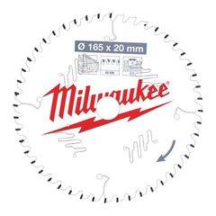  Kreissägeblätter Holz Milwaukee Kreissägeblätter für Handkreissägen 165/20 Z48 Wechselzahn 12442346