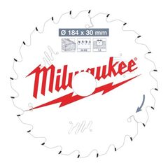  Kreissägeblätter Holz Milwaukee Kreissägeblätter für Handkreissägen 184/30 Z24 Wechselzahn 12442351