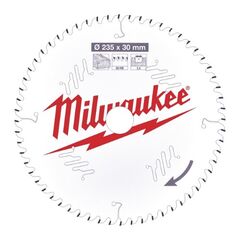  Kreissägeblätter Holz Milwaukee Kreissägeblätter für Handkreissägen 235/30 Z60 Wechselzahn 12442362
