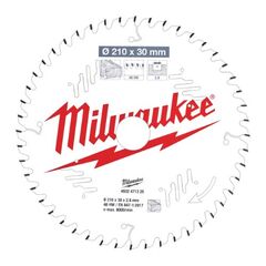  Kreissägeblätter Holz Milwaukee Kreissägeblatt 210/30 mm 48Z Holz 12442358