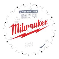  Kreissägeblätter Holz Milwaukee Kreissägeblätter für Handkreissägen 184/5/8 Z24 Wechselzahn 12442349