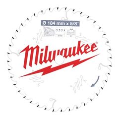  Kreissägeblätter Holz Milwaukee Kreissägeblätter für Handkreissägen 184/5/8 Z40 Wechselzahn 12442350