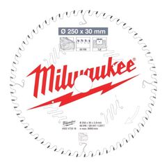  Kreissägeblätter Holz Milwaukee Kreissägeblatt 250/30 mm 60Z Holz 12442370
