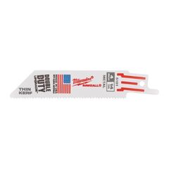  Säbelsägeblätter Metall Milwaukee Säbelsägeblatt Metall 100 x 1,8 mm Thin Kerf 5er Pack 12442479