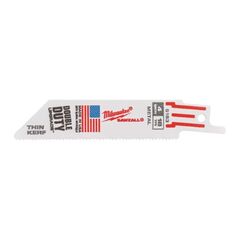  Säbelsägeblätter Metall Milwaukee Säbelsägeblatt Metall 100 x 1,4 mm Thin Kerf, 5er Pack 12442470