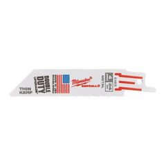  Säbelsägeblätter Metall Milwaukee Säbelsägeblatt Metall 100 x 1 mm Thin Kerf, 5er Pack 12442468