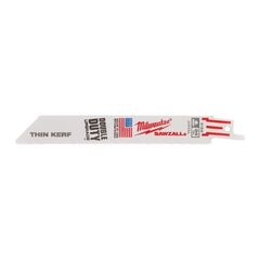  Säbelsägeblätter Metall Milwaukee Säbelsägeblatt Metall 150 x 1 mm Thin Kerf, 5er Pack 12442469