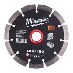 Diamanttrennscheiben Professional Blades Milwaukee Diamanttrennscheibe DSU 150 mm optimiert für Mauernutfräsen 12442567