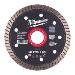  Professional Blades Milwaukee Diamanttrennscheibe DHTS 115 mm hart, dünn, geschlossen 12442559