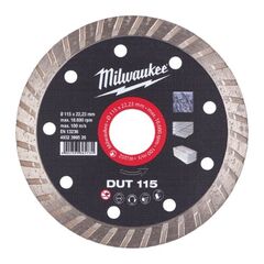  Professional Blades Milwaukee Diamanttrennscheibe DUT 115 mm Universal geschlossen 12442550