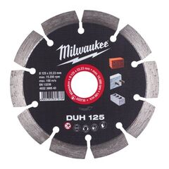  Professional Blades Milwaukee Diamanttrennscheibe DUH 125 mm für harte Materialien 12442557
