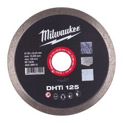  Professional Blades Milwaukee Diamanttrennscheibe DHTi 125 mm Keramik und Naturstein, geschlossen 12442564