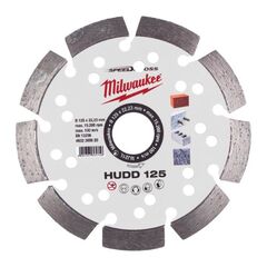  Premium SpeedCross Sägeblätter Milwaukee Speedcross Diamanttrennscheibe HUDD 125 mm für harte Materialien 12442538