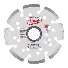 Premium SpeedCross Sägeblätter Milwaukee Speedcross Diamanttrennscheibe AUDD 115 mm für abrasive Materialien 12442540