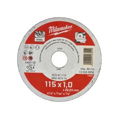  Metallschneiden Milwaukee Metalltrennscheibe INOX 115 mm SCS41 1 mm Contractor (200 Stk.) 12442638