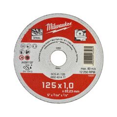  Metallschneiden Milwaukee Metalltrennscheibe INOX 125 mm SCS41 1 mm Contractor (200 Stk.) 12442639