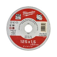  Metallschneiden Milwaukee Metalltrennscheibe INOX 125 mm SCS41 1,5 mm Contractor 12442636