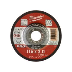 Steintrennen Milwaukee Steintrennscheibe 115 x 3 mm PRO+ 12442651