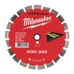  Premium SpeedCross Sägeblätter Milwaukee Diamant-Trennscheibe Asphalt ADD350 12442545