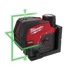  Akkugeräte Laser Milwaukee Kreuzlinienlaser mit Lot M12CLLP-301C, 1 Akku, Transportkoffer 12442845
