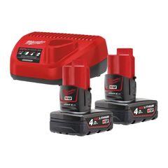  Akkus und Ladegeräte Kits Milwaukee NRG Pack 12 V M12 NRG-402, 2 Akkus, im Karton 12443203