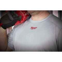  Funktions-T-Shirts Milwaukee Funktionsshirt kurzarm, WWSSG, Gr. XL grau 12443269