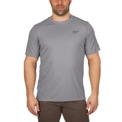 Funktions-T-Shirts Milwaukee Funktionsshirt kurzarm, WWSSG, Gr. XL grau 12443269