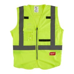  Warnschutzwesten Milwaukee Warnschutzweste, Gr. L-XL gelb 12443450