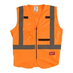  Warnschutzwesten Milwaukee Warnschutzweste, Gr. L-XL orange 12443453