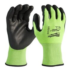  Persönliche Schutzausrüstung Arbeitshandschuhe Milwaukee Schnittschutzhandschuh Touchscreen HI-VIS Klasse 3/C Gr. 9, 144 Paar 12443554
