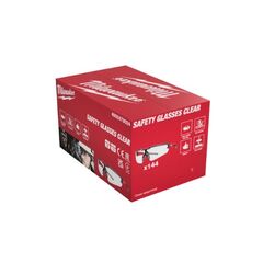  Persönliche Schutzausrüstung Schutzbrillen Milwaukee Schutzbrille kratzfest, klar (Packung mit 144 Stk.) 12443435