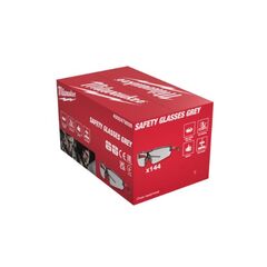  Persönliche Schutzausrüstung Schutzbrillen Milwaukee Schutzbrille kratzfest, grau (Packung mit 144 Stk.) 12443437