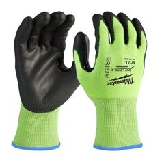  Persönliche Schutzausrüstung Arbeitshandschuhe Milwaukee Schnittschutzhandschuh Touchscreen Klasse 2/B HI-VIS Gr. 9 12443545