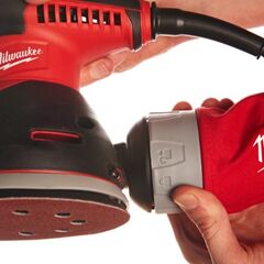  Kabelgeführte Geräte Schleifen Milwaukee Exzenterschleifer ROS 125 E, Werkzeugtasche 12443784