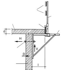  Schalkonsolen müba-Schalkonsole, Verstellbereich 0,700 mm, verzinkt 12444236