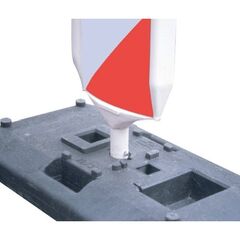  Sicherheitsbakensystem Müba Sicherheitsbakenfuß, 0,87x0,42x0,12m 12444595