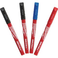  Messen und Markieren Markieren Milwaukee Fineliner bunt (schwarz, rot, blau) INKZALL, 4 Stk. 12443916