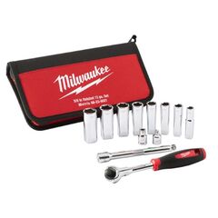  Ratschen- und Steckschlüssel-Sets Milwaukee 3/8" Ratschensatz (Handwerker), 12-tlg. 12444097