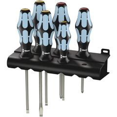  Kraftform Edelstahl Schraubendreher 3334/6 Schraubendrehersatz, Edelstahl + Rack, 6-teilig 12452394