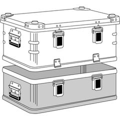 Aluminium-Kisten Transportkiste K 470 Plus - Haubenbehälter Transportkiste K 470 Plus - Haubenbehälter 12455625