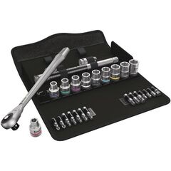 Die Zyklop Metal Knarren Push, 1/2" 8100 SC 10 Zyklop Metal-Knarrensatz, Durchsteckvierkant, 1/2"-Antrieb, zöllig, 28-teilig 12453323