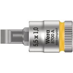  Zyklop Knarren Zubehör, 1/4" 8700 A FL Schlitzschrauben Zyklop Bitnuss mit 1/4"-Antrieb, 1 x 5,5 x 28 mm 12453251