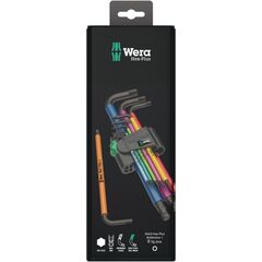  Innensechskantschlüssel Wera 950/9 Hex-Plus Multicolour 1 SB Multicolour Winkelschlüsselsatz, metrisch, BlackLaser, 9-teilig 12451891