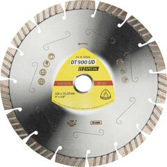  Klingspor Special DT 900 UD Diamanttrennscheiben DT 900 UD Diamanttrennscheiben 230 x 2,6 x 22,23 mm 15 Segmente 42 x 2,6 x 12 mm Standard Turbo 12460757