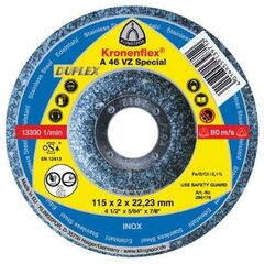  Schruppschleifscheibe A 46 VZ Schruppscheiben 115 x 2 x 22,23 mm gekröpft 12460525