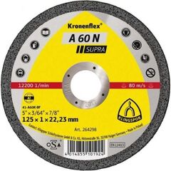  Klingspor A 60 N Trennscheibe A 60 N Trennscheiben 125 x 1 x 22,23 mm gerade 12460968