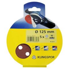  KLINGSPOR Klett-Schleifscheibe PS 22 K PS 22 K Scheiben kletthaftend 115 mm Korn 120 Lochform S4 SB-verpackt im Reiter 12459222