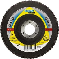  SMT 926 Schleifmopteller Klingspor SMT 926 Schleifmopteller 125 x 22,23 mm Korn 40 gewölbt 12458096