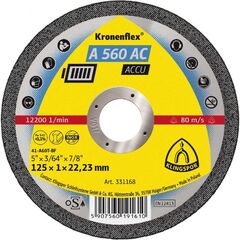  Klingspor A 560 AC Trennscheibe A 560 AC Trennscheiben, 125 x 1 x 22,2 mm gerade 12460961